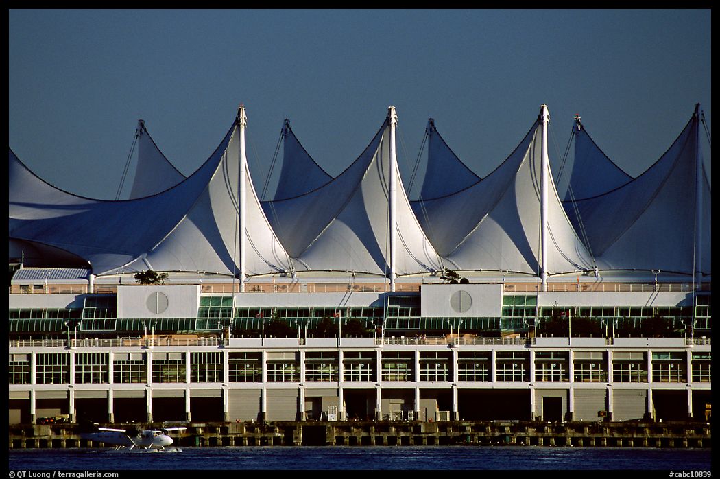 Canada Place and seaplane. Vancouver, British Columbia, Canada