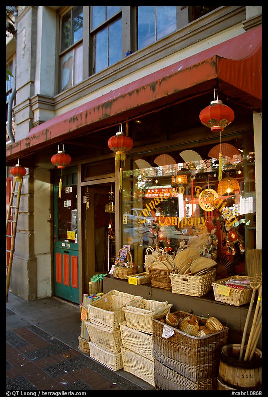 Storefront in Chinatown. Victoria, British Columbia, Canada