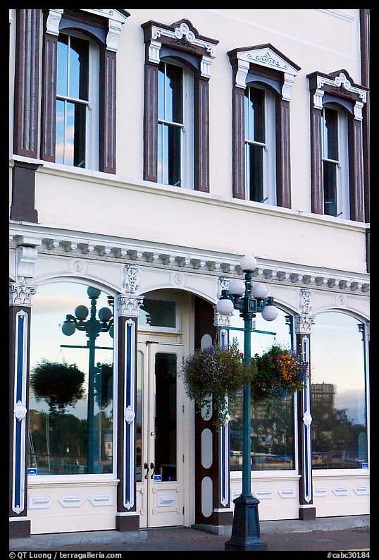 Store with reflections in windows. Victoria, British Columbia, Canada