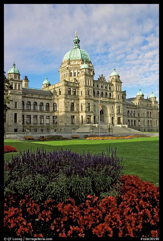 Parliament building, morning. Victoria, British Columbia, Canada