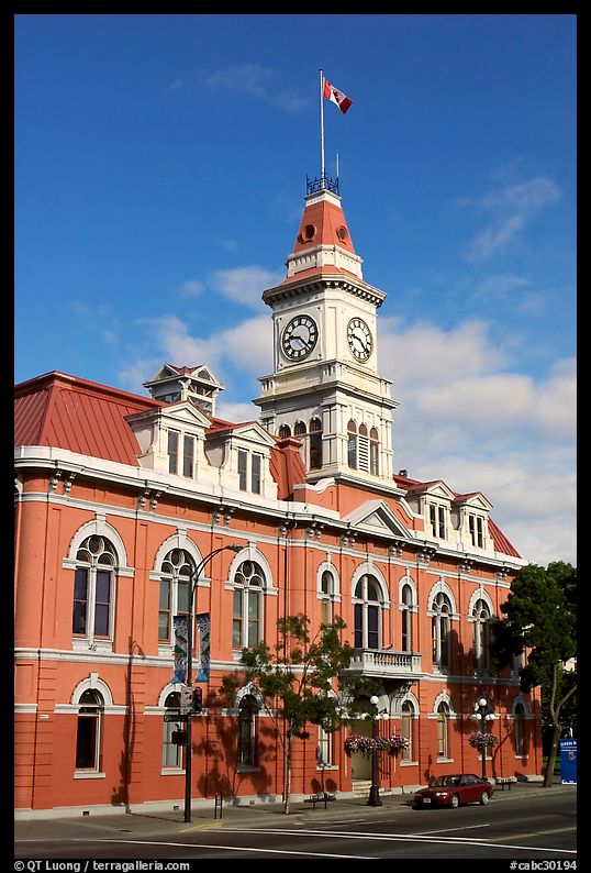 City Hall, morning. Victoria, British Columbia, Canada