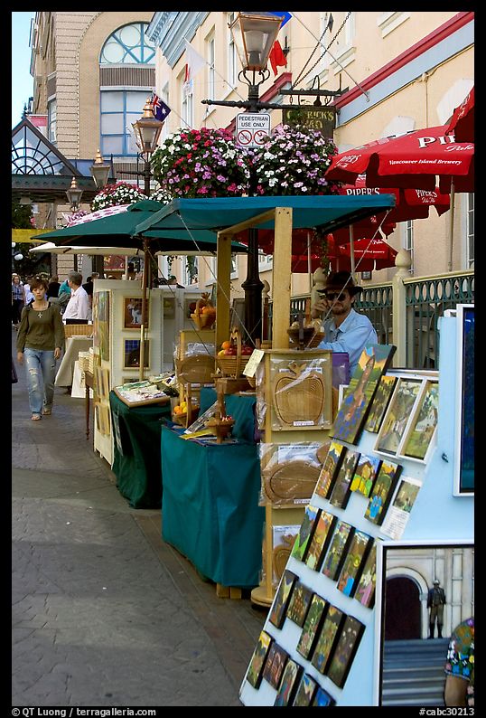 Street art fair, Bastion Square. Victoria, British Columbia, Canada