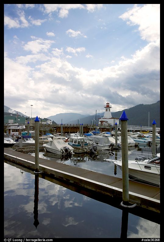 Harbour on Alberni Inlet, Port Alberni. Vancouver Island, British Columbia, Canada