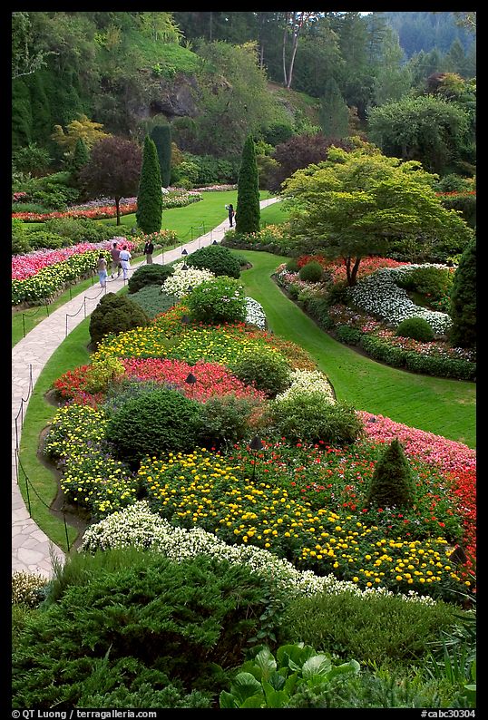 Sunken Garden. Butchart Gardens, Victoria, British Columbia, Canada