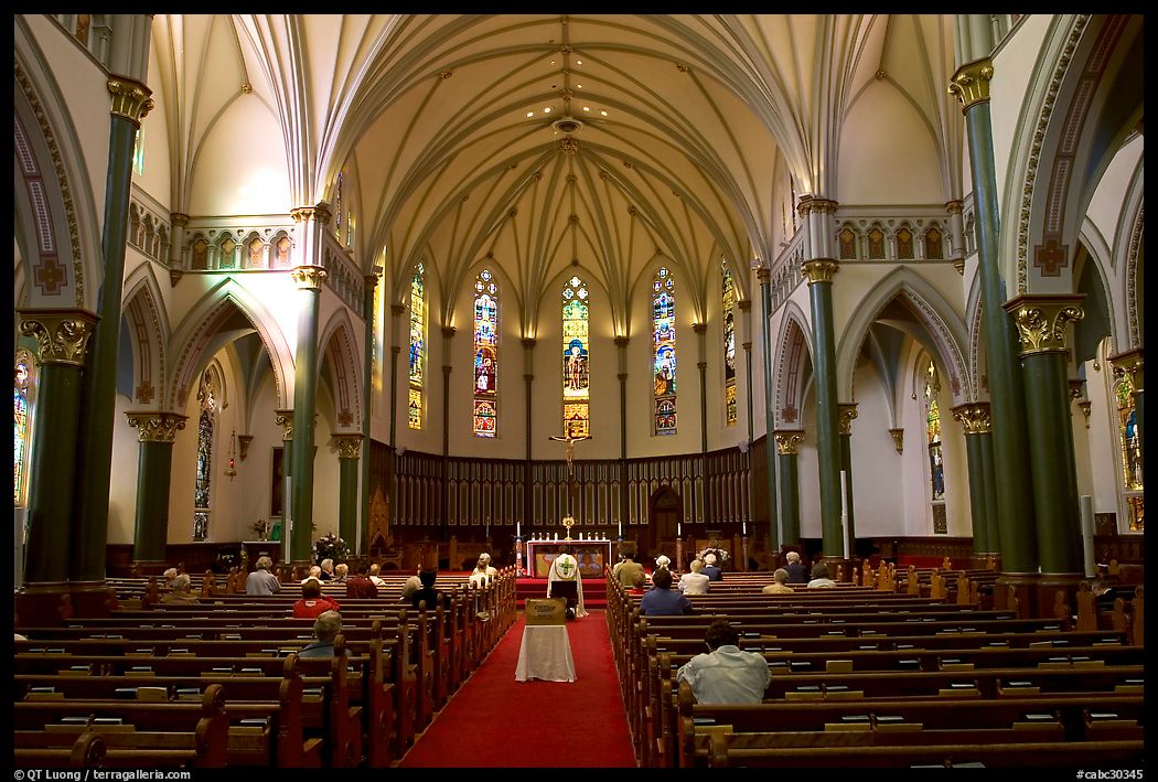 Interior of church. Victoria, British Columbia, Canada