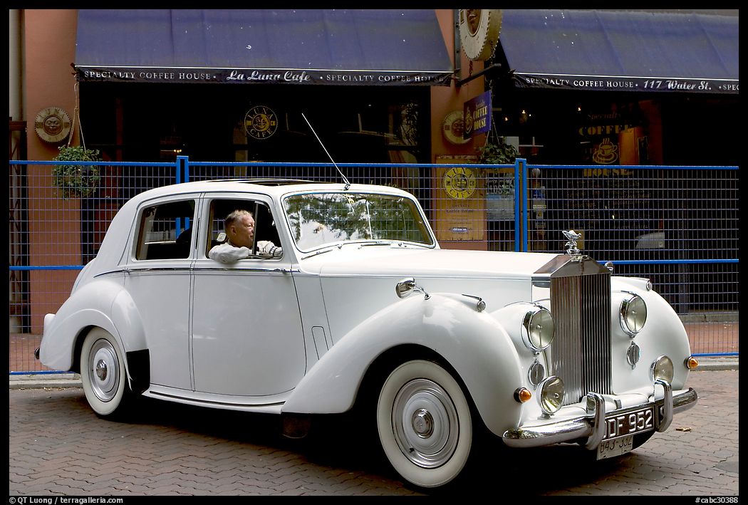 Rolls-Royce in Water Street. Vancouver, British Columbia, Canada