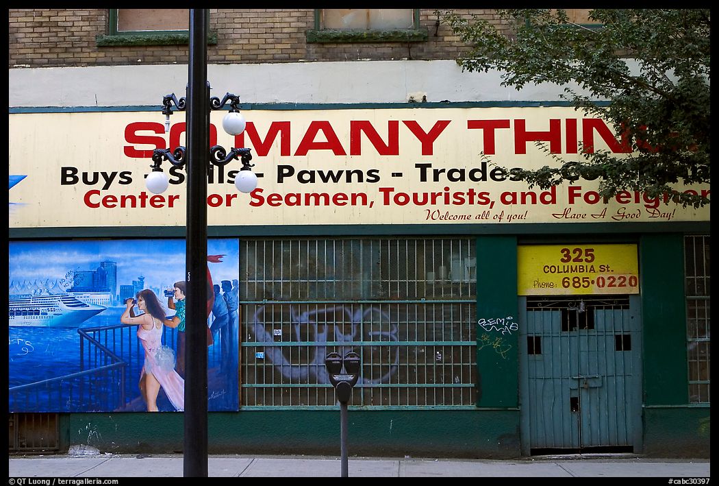 Pawn shop, Gastown. Vancouver, British Columbia, Canada