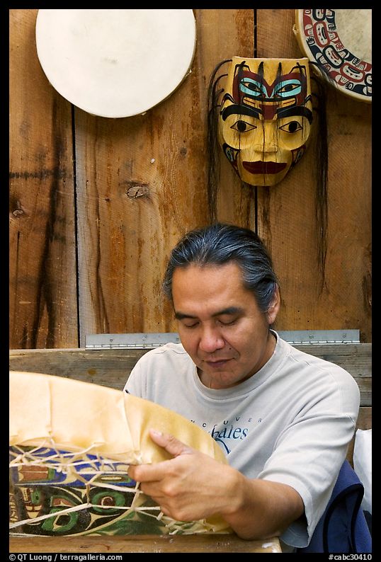 First nations carver. Vancouver, British Columbia, Canada