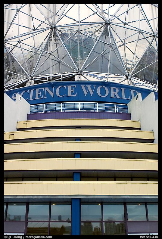 Close-up of Science world building. Vancouver, British Columbia, Canada