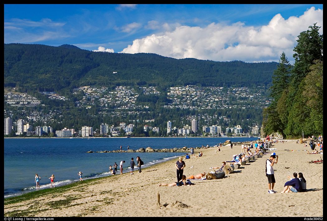 Beach, Stanley Park. Vancouver, British Columbia, Canada