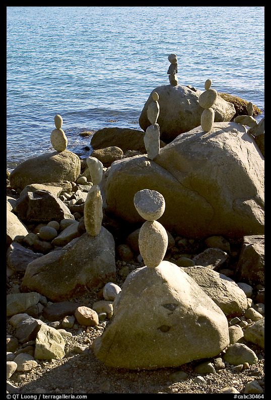 Balanced rocks. Vancouver, British Columbia, Canada