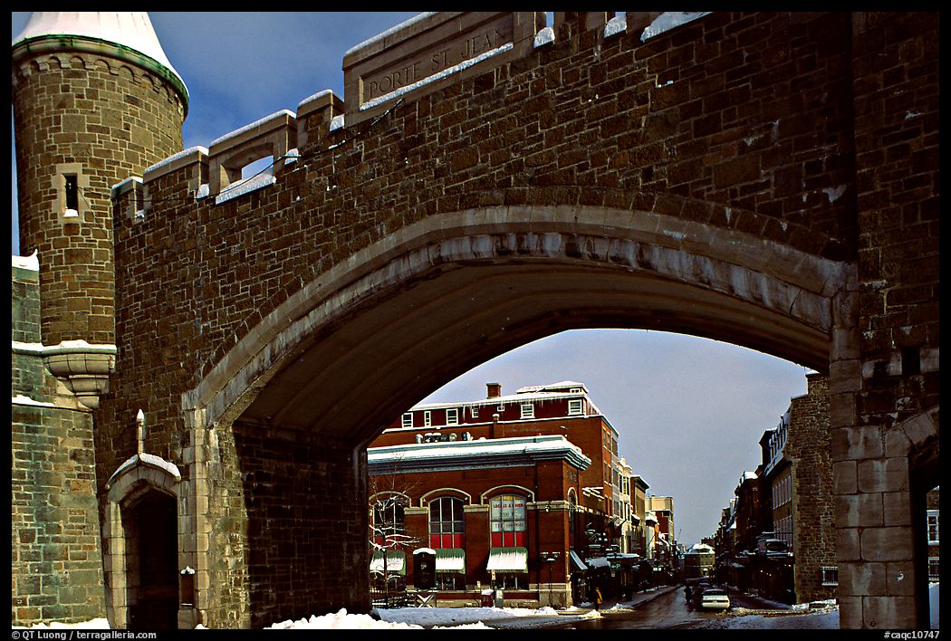 Old city gate. Quebec, Canada