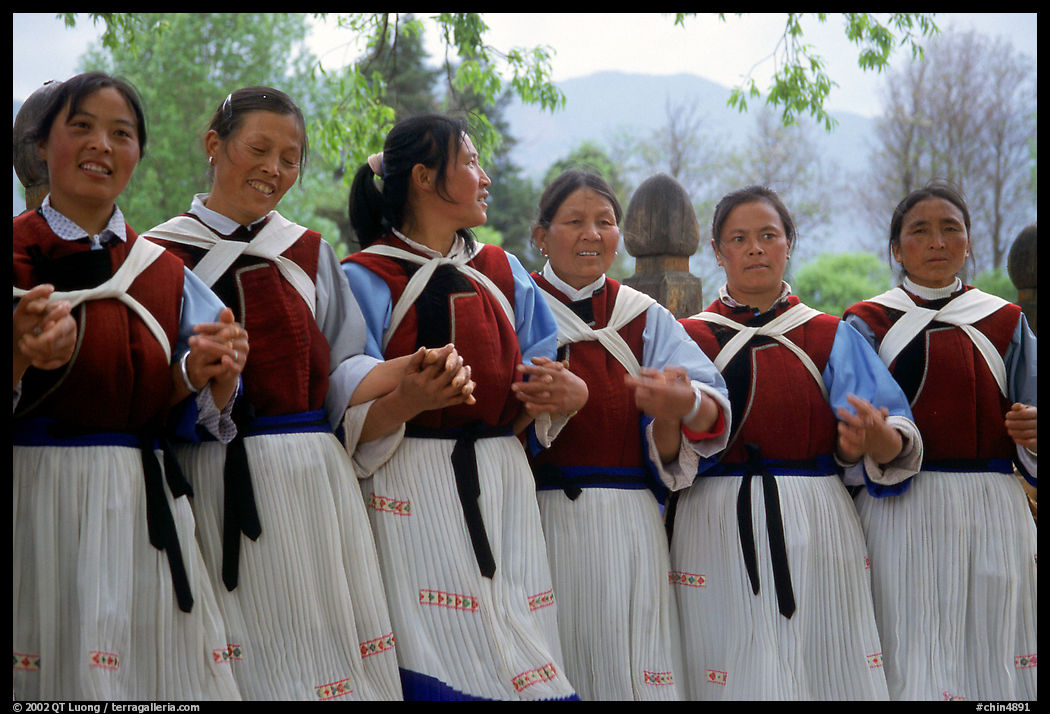 Naxi women. Baisha, Yunnan, China