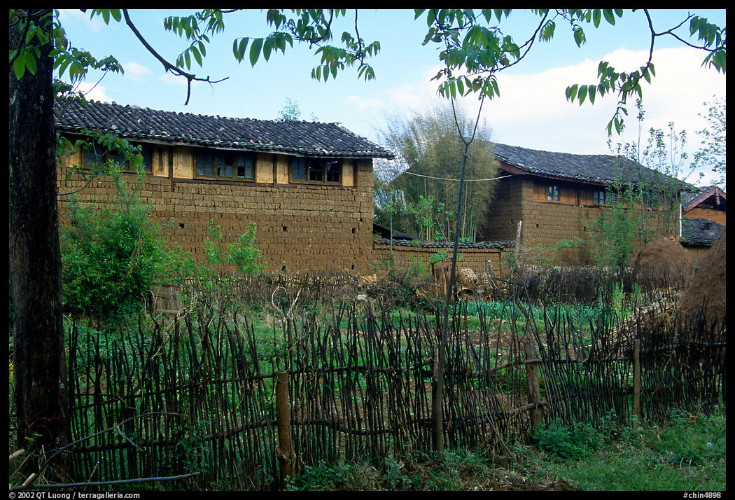 Traditional rural houses. Baisha, Yunnan, China