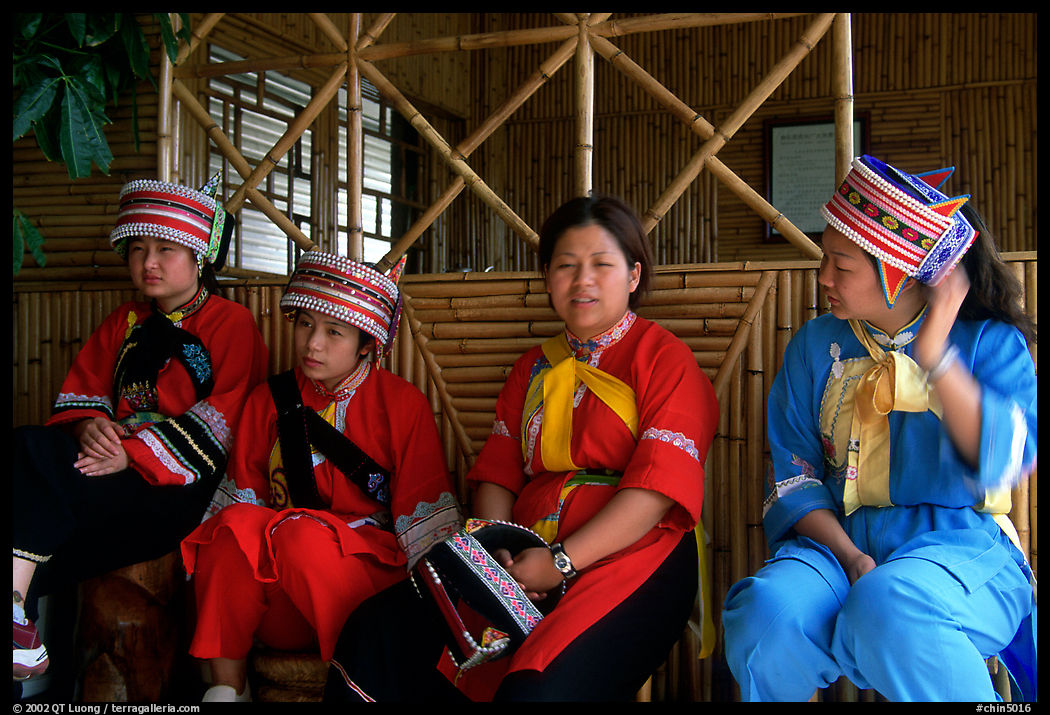 Sani women. Shilin, Yunnan, China