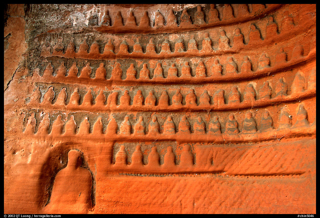 Cliffside scuptures. Leshan, Sichuan, China