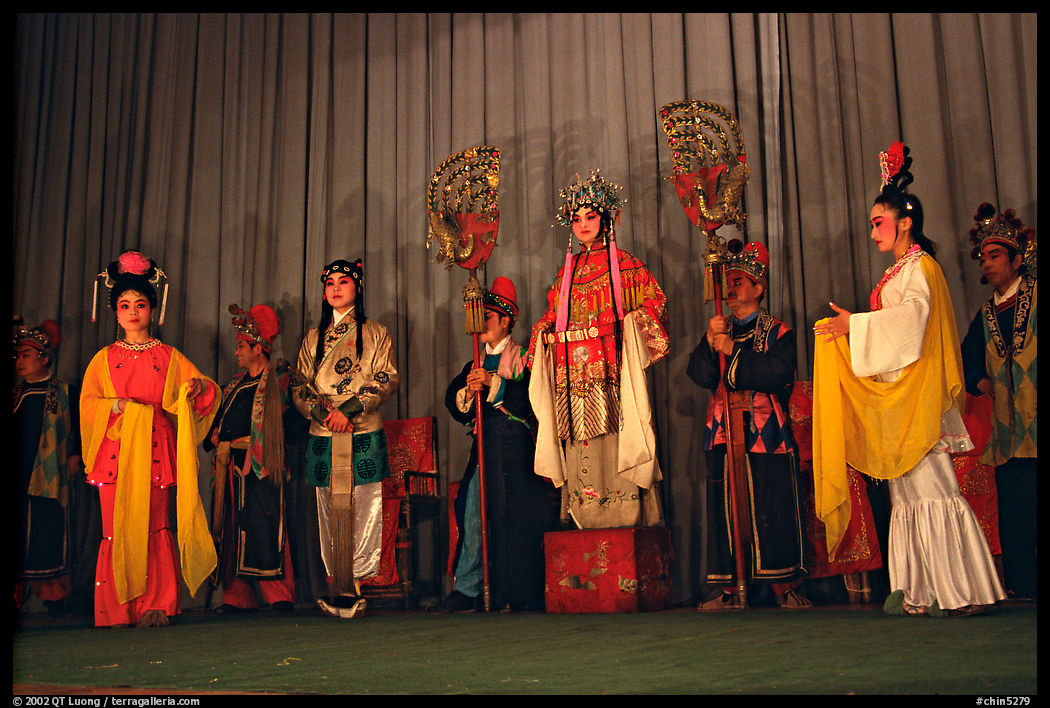 Sichuan opera scene. Chengdu, Sichuan, China