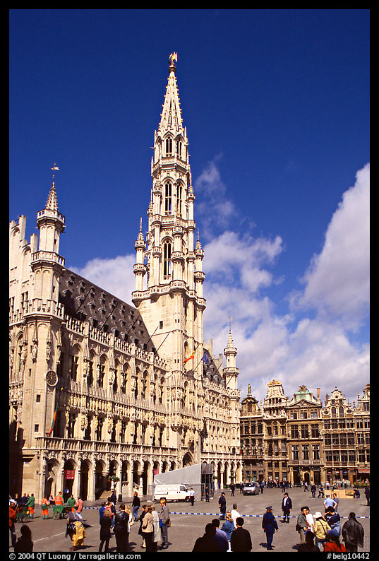 Grand Place and town hall. Brussels, Belgium