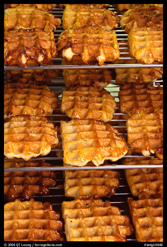 Belgian waffles. Brussels, Belgium