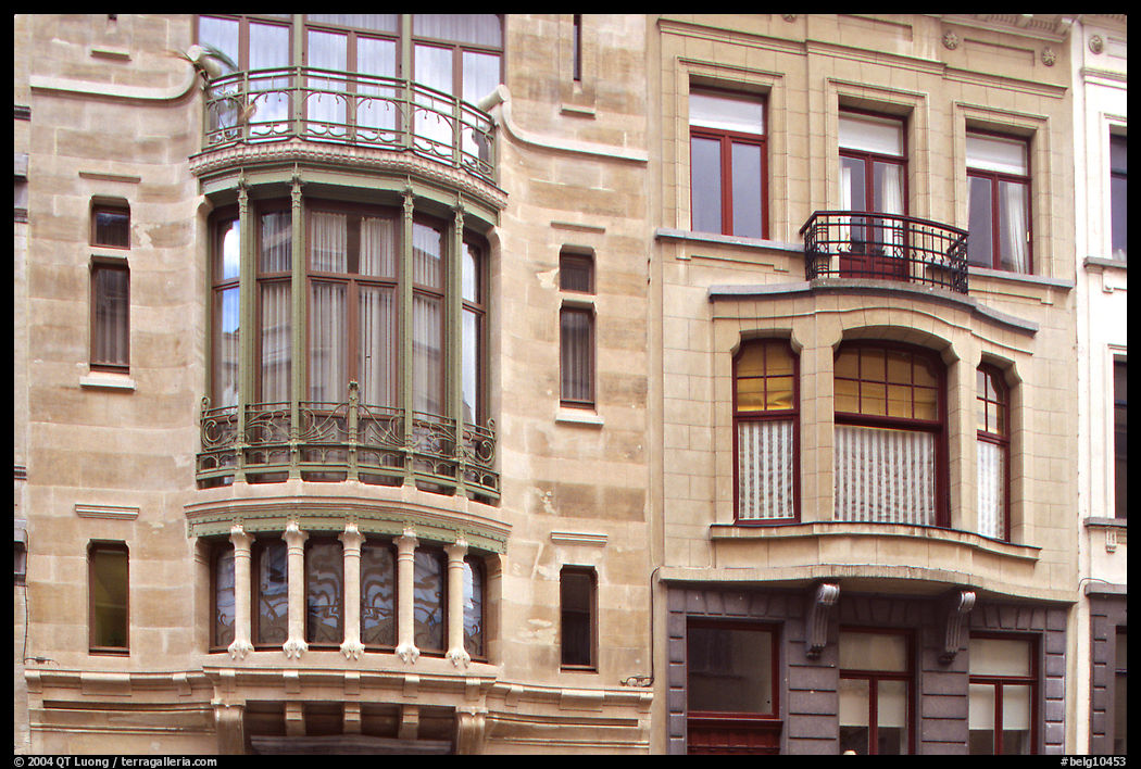 Hotel Tassel, an Art Nouveau townhouse. Brussels, Belgium
