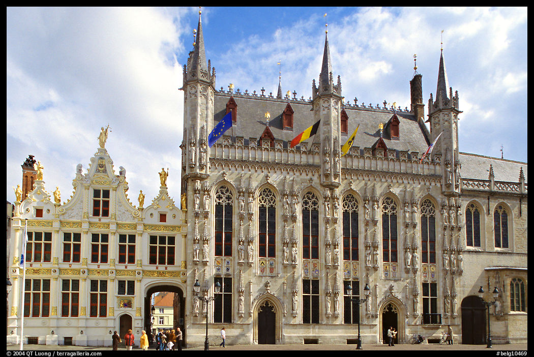 Stadhuis, Belgium's oldest town hall. Bruges, Belgium