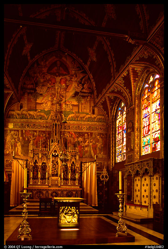 Upper Chapel of the Heilig-Bloedbasiliek (Basilica of Holy Blood). Bruges, Belgium