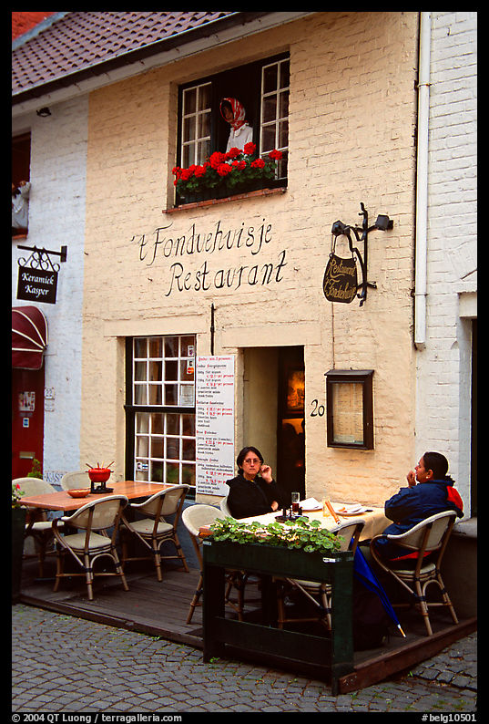 Restaurant. Bruges, Belgium