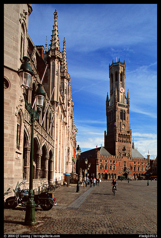 Belfry and Provinciaal Hof. Bruges, Belgium