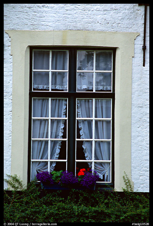 Window, Beguinage. Bruges, Belgium