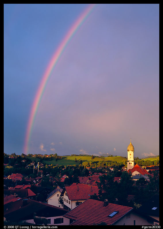 Rainbow over Nesselwang. Germany