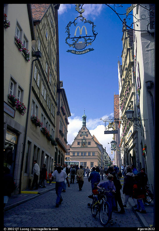 Mac Donalds, medieval style. Rothenburg ob der Tauber, Bavaria, Germany