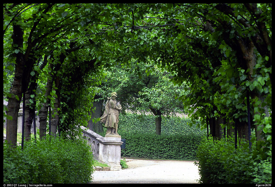 In the Residenz gardens. Wurzburg, Bavaria, Germany