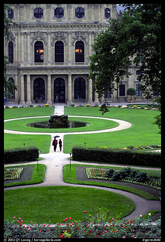Gardens and Residenz. Wurzburg, Bavaria, Germany