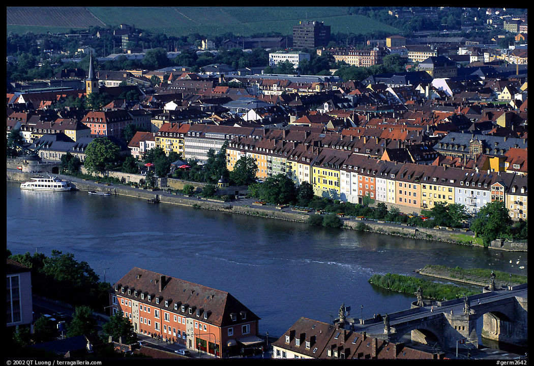 The Main River. Wurzburg, Bavaria, Germany