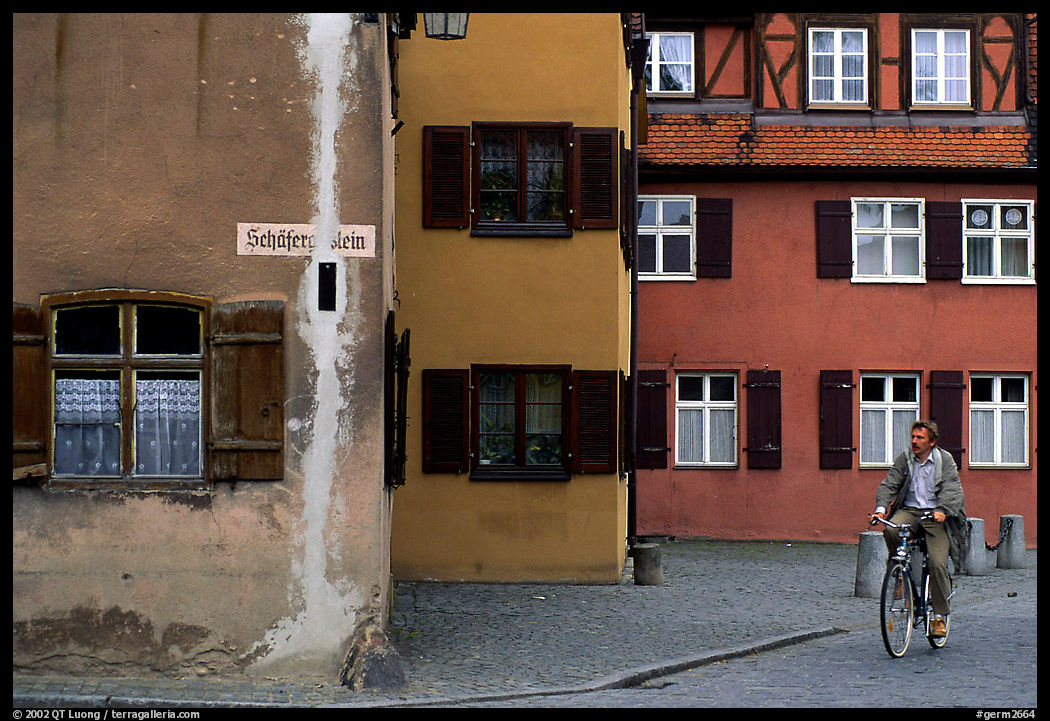 Biker,   Dinkelsbuhl. Bavaria, Germany