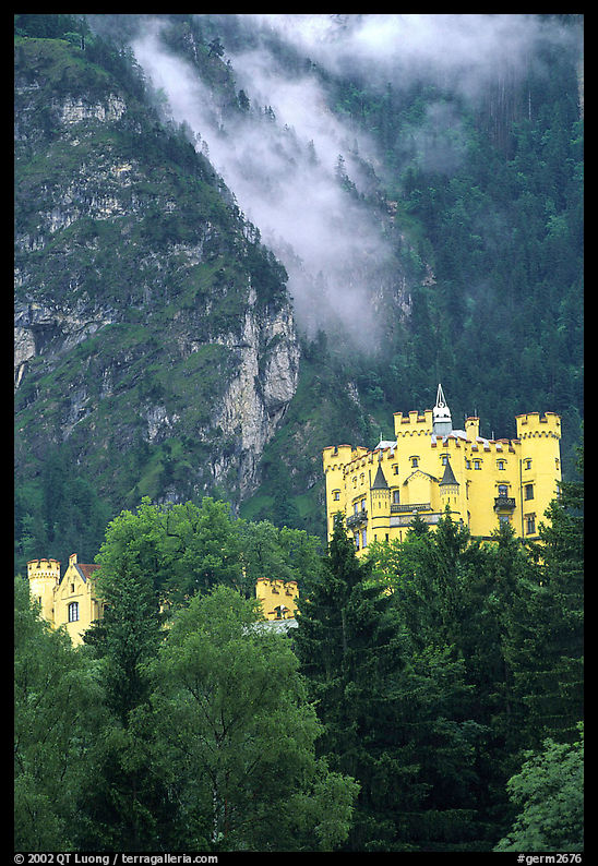 Hohenschwangau, built in 1832 for Maximillien II, King Ludwig's father. Bavaria, Germany
