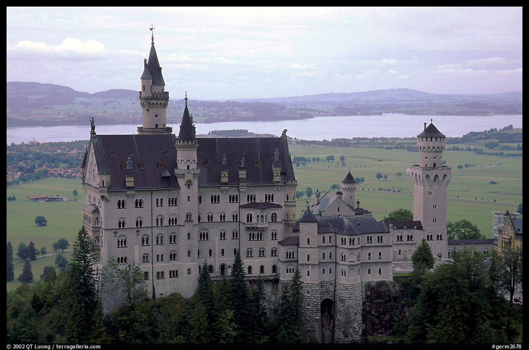 Neuschwanstein, one of the castles built for King Ludwig. Bavaria, Germany