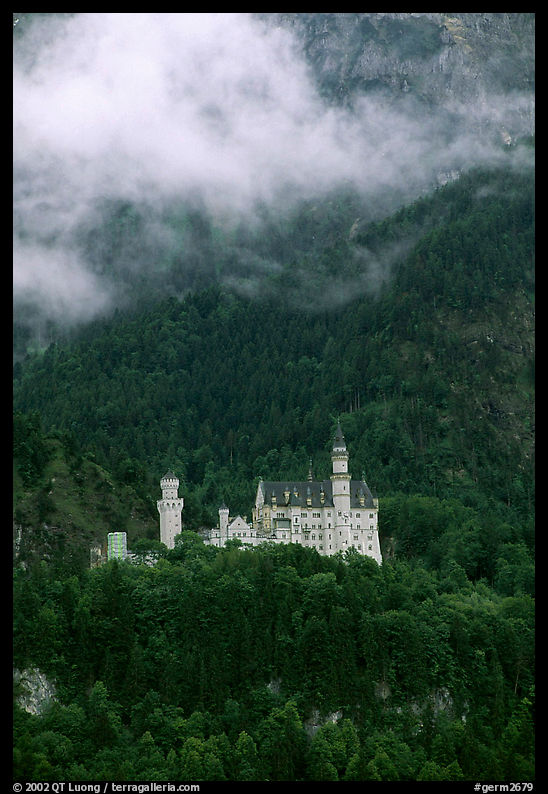 Neuschwanstein, one of the castles built for King Ludwig. Bavaria, Germany