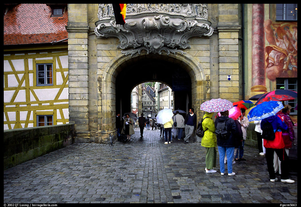 Rainy afternoon, Bamberg. Bavaria, Germany