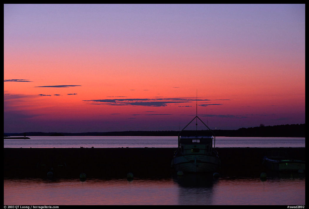 Sunset. Gotaland, Sweden