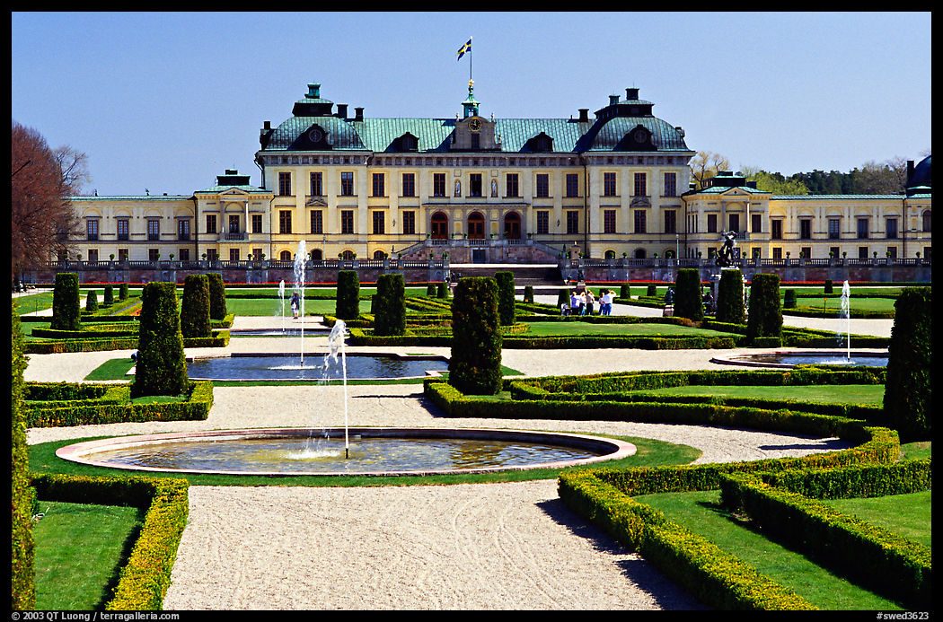 Park and royal residence of Drottningholm. Sweden