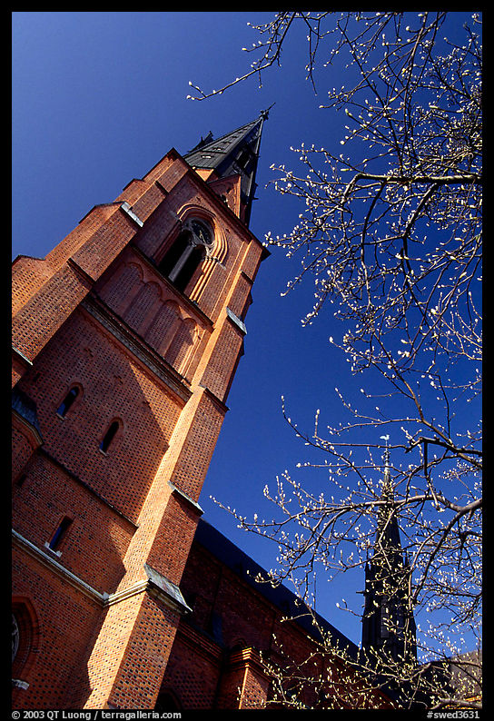 Cathedral in French gothic style, Uppsala. Uppland, Sweden