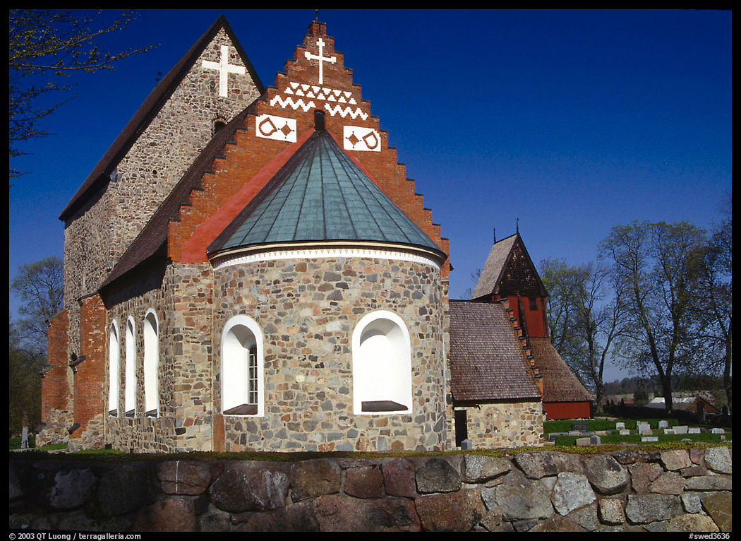 12th century Church of Gamla Uppsala. Uppland, Sweden