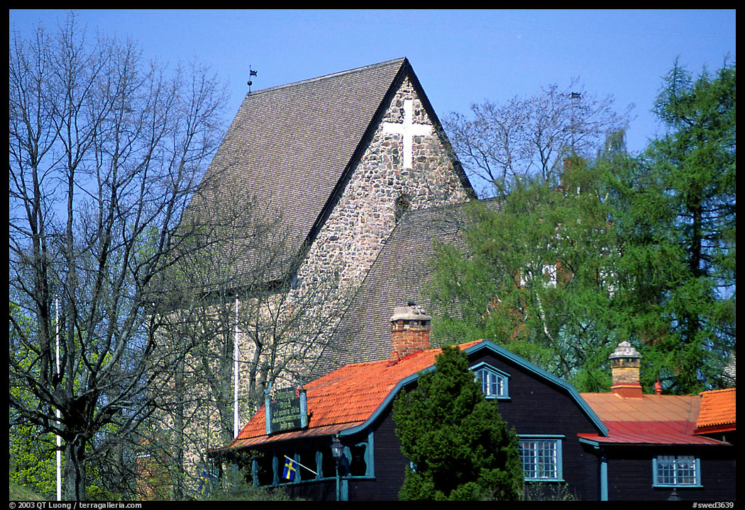 12th century Church of Gamla Uppsala. Uppland, Sweden