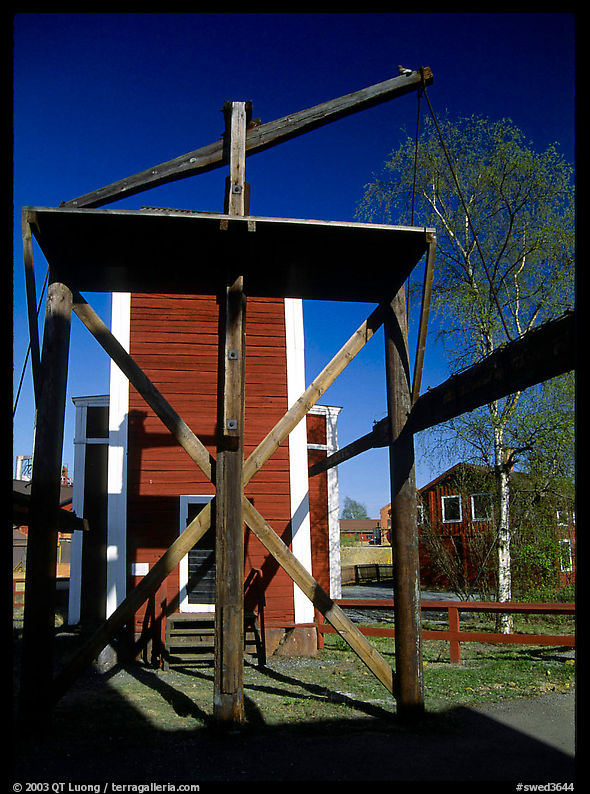 Mining installations in Falun. Central Sweden