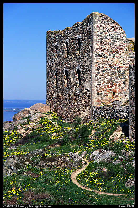 Ruins of the 16th century castle Brahehus near Granna. Gotaland, Sweden