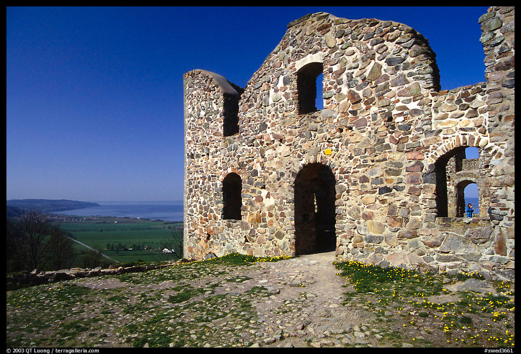 Ruins of the 16th century castle Brahehus near Granna. Gotaland, Sweden