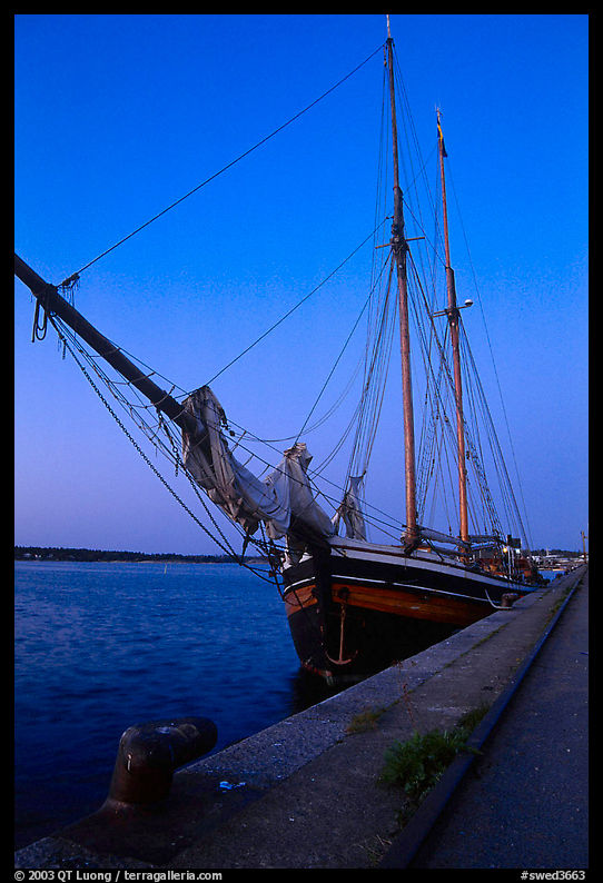 Two-masted Sailboat, Vastervik. Gotaland, Sweden