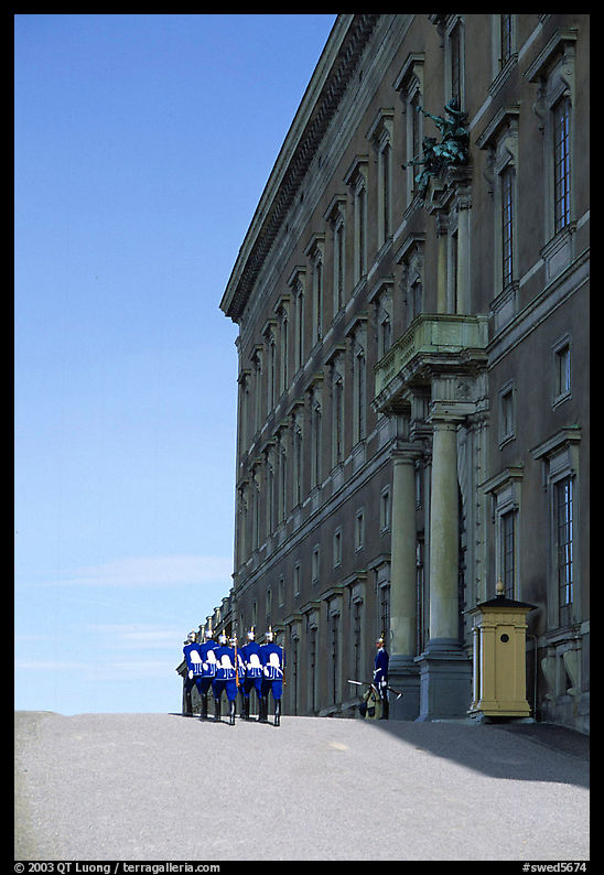 Royal Palace and Royal Guard. Stockholm, Sweden