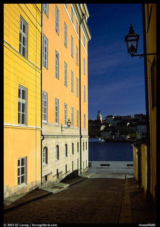 Looking out to the Malaren from Gamla Stan. Stockholm, Sweden
